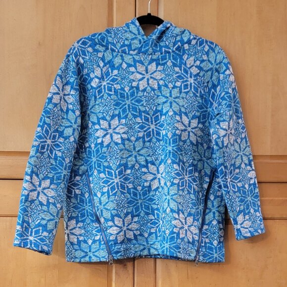 Talbots Tops - T by Talbots Snowflake Fleece Hoodie - L
